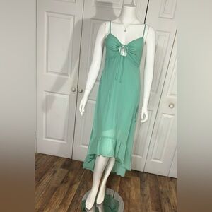 Wild Fable Chiffon Midi Dress | Sweetheart Neckline, High-Low Hem Size S NWT